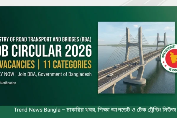 Ministry of Road Transport and Bridges (BBA) Job Circular 2026