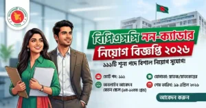 পিএসসি (BPSC) নন-ক্যাডার নিয়োগ বিজ্ঞপ্তি ২০২৬ – ১১১টি শূন্য পদে বিশাল নিয়োগ!