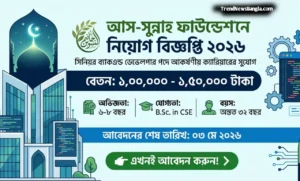 আস-সুন্নাহ ফাউন্ডেশনে সিনিয়র ব্যাকএন্ড ডেভেলপার নিয়োগ ২০২৬ – ১.৫ লাখ টাকা বেতন!