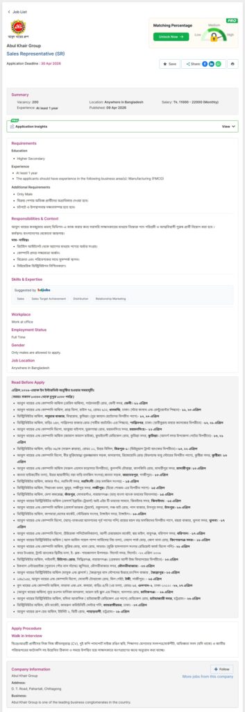 আবুল খায়ের গ্রুপ নিয়োগ