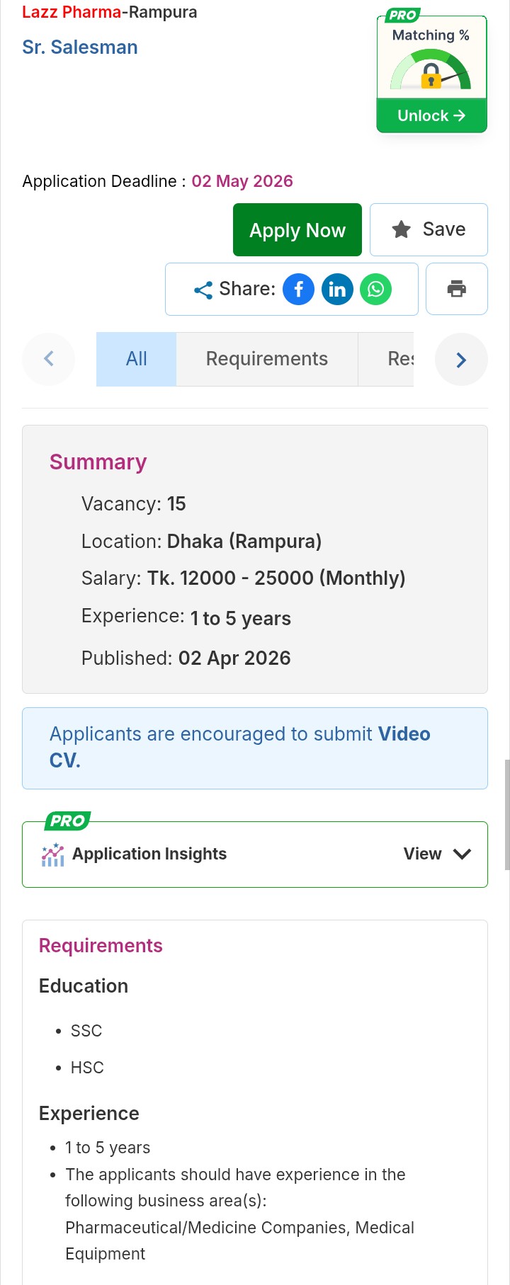 লাজ ফার্মা নিয়োগ বিজ্ঞপ্তি