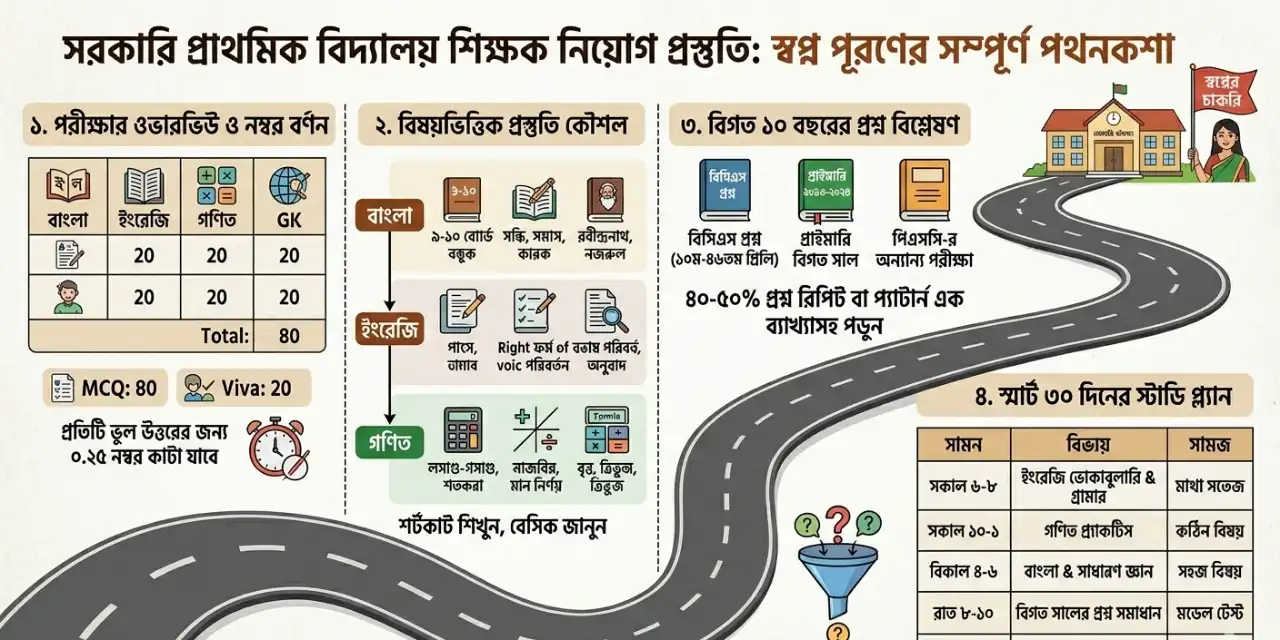 সরকারি প্রাথমিক বিদ্যালয় শিক্ষক নিয়োগ প্রস্তুতি