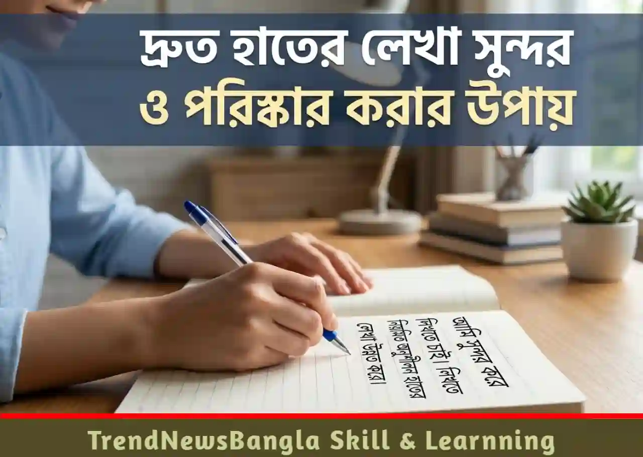 দ্রুত হাতের লেখা সুন্দর ও পরিষ্কার করার উপায়।