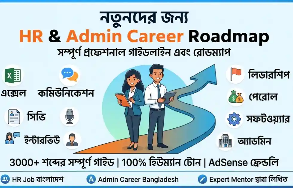 নতুনদের জন্য HR & Admin Career Roadmap: কর্পোরেট ক্যারিয়ার গড়ার সম্পূর্ণ গাইডলাইন