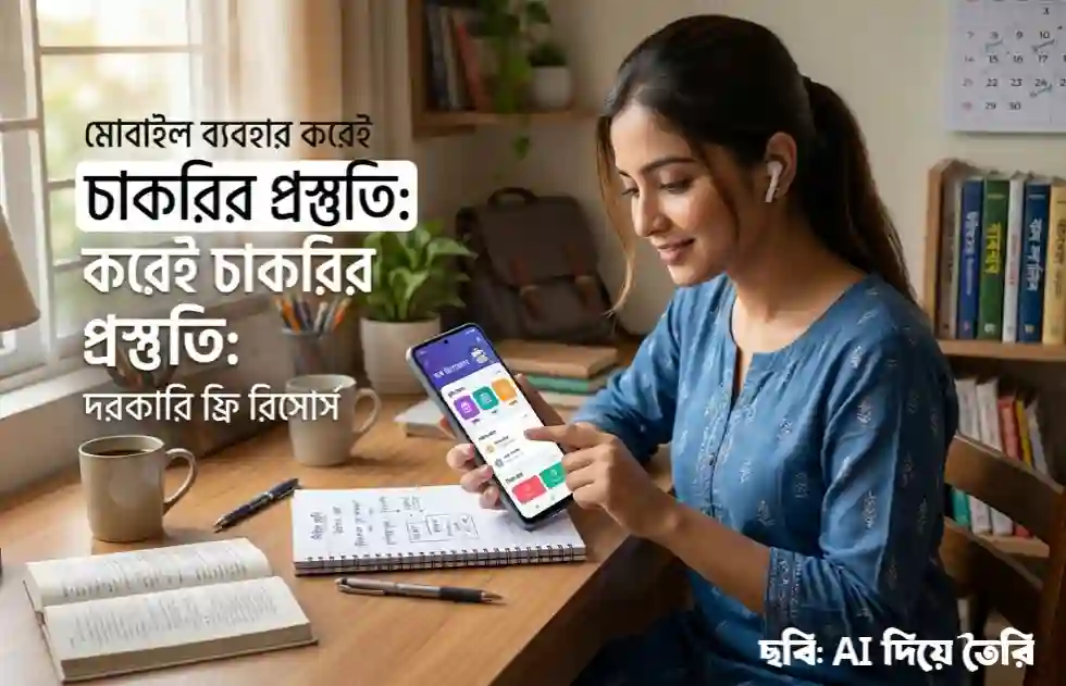 মোবাইল ব্যবহার করেই চাকরির প্রস্তুতি: দরকারি ফ্রি রিসোর্স